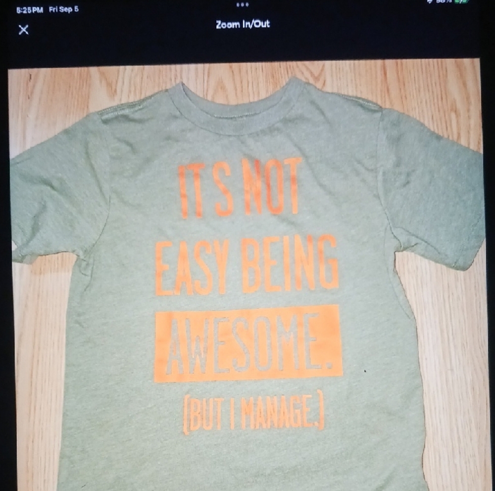 The Children's Place Olive and Orange Graphic Tee